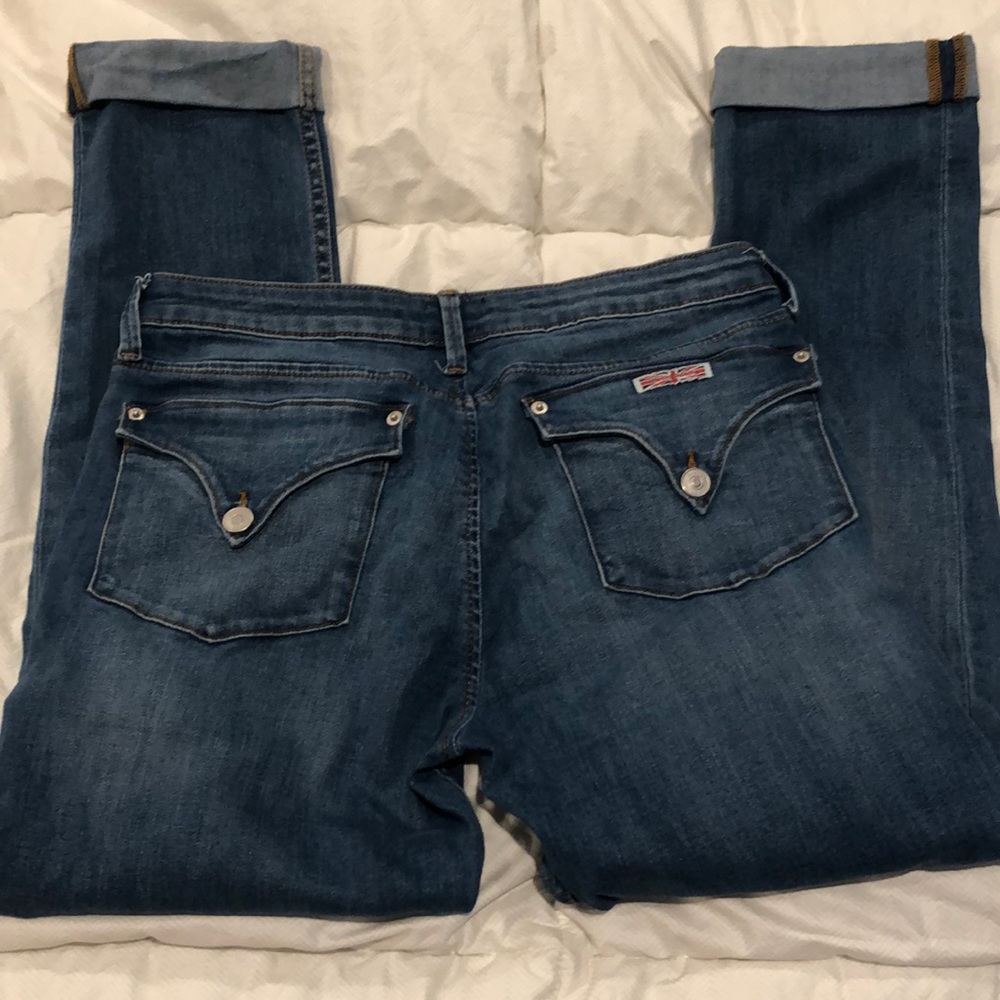 Hudson straight crop jeans